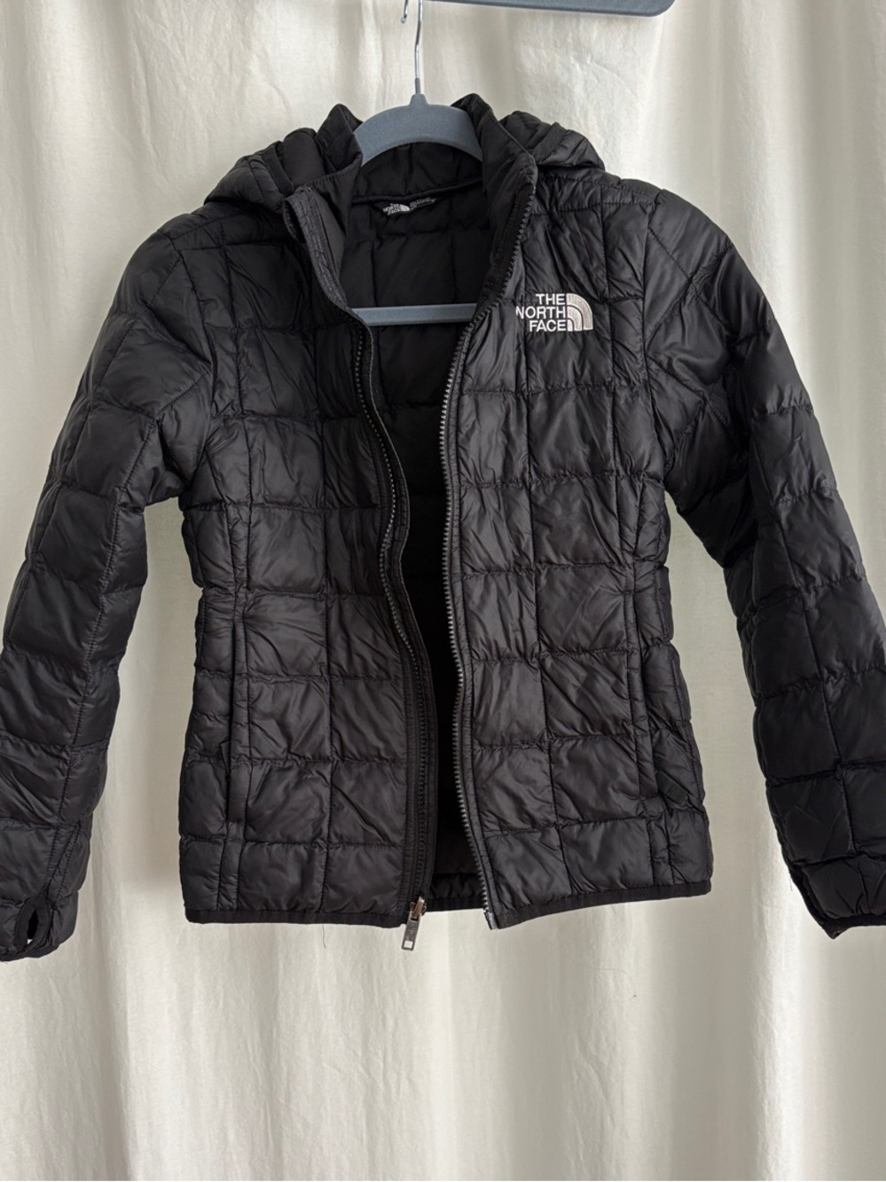 The North Face Black Kids Packable Quilted Puffer Jacket with Detachable Hood